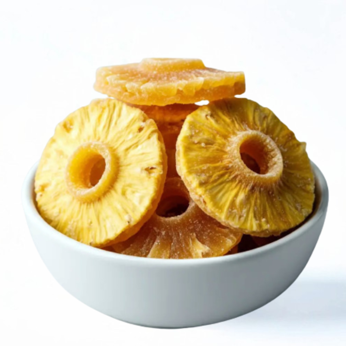 How can dried pineapple rings be used in cooking?